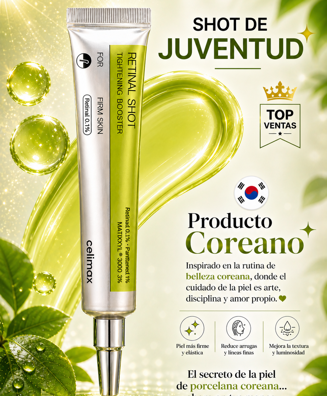 Celimax Retinal Antiarrugas™ Efecto rejuvenecedor