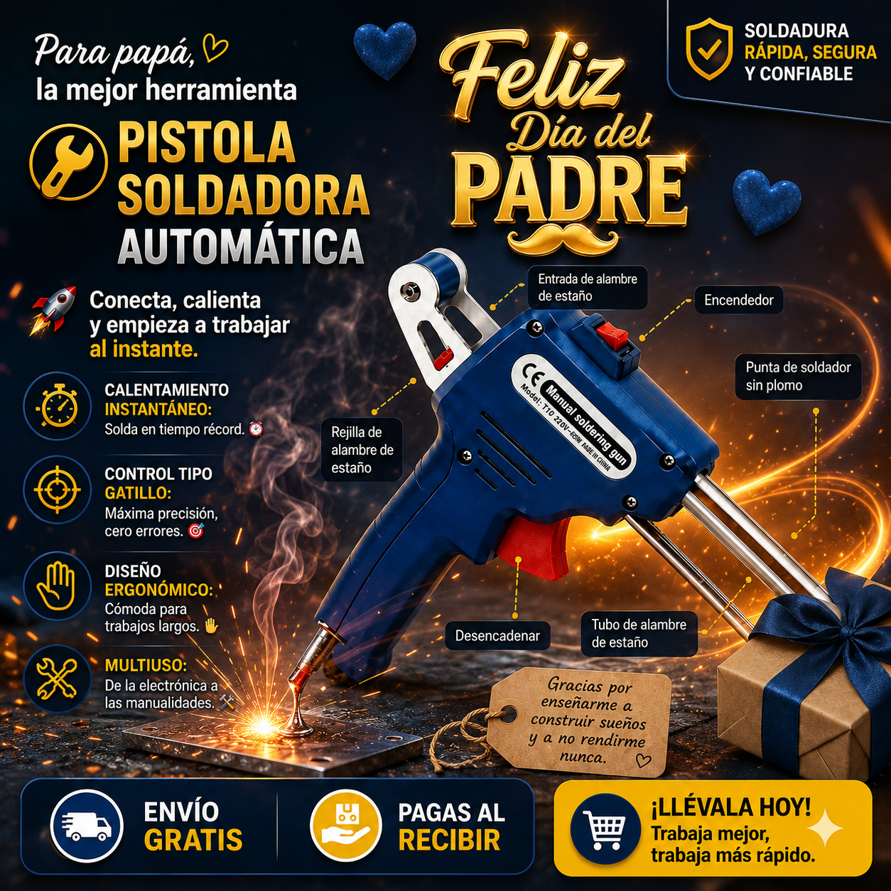 SoldaPro® Pistola de Soldadura Automática de Precisión