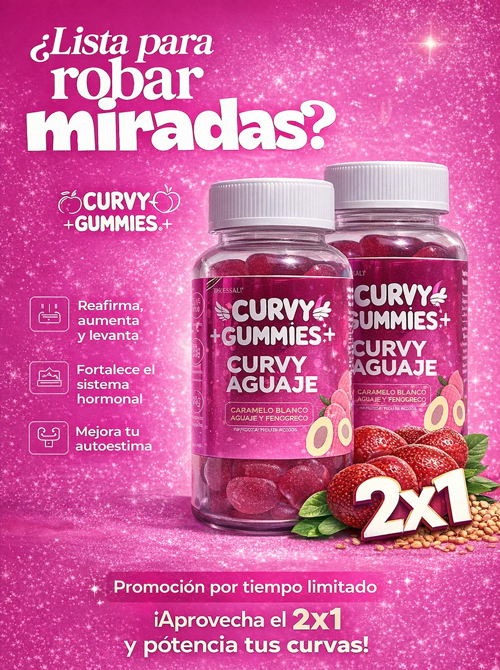 Curvy Gummies Fit™ Gomitas de Aguaje 60