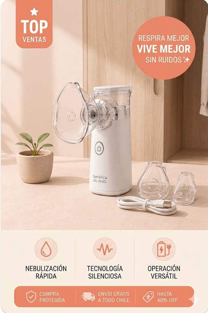 Nebulizador Familiar Portátil® El alivio que tu familia necesita