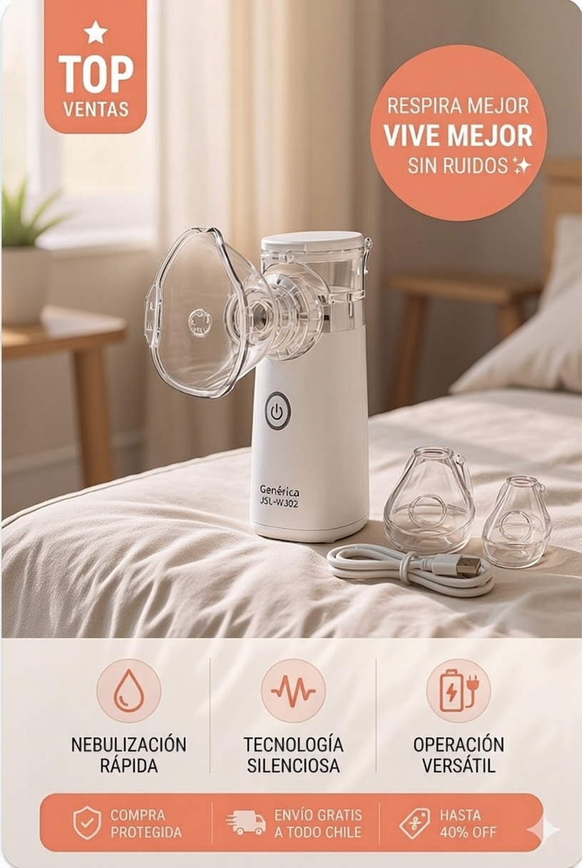 Nebulizador Familiar Portátil® El alivio que tu familia necesita