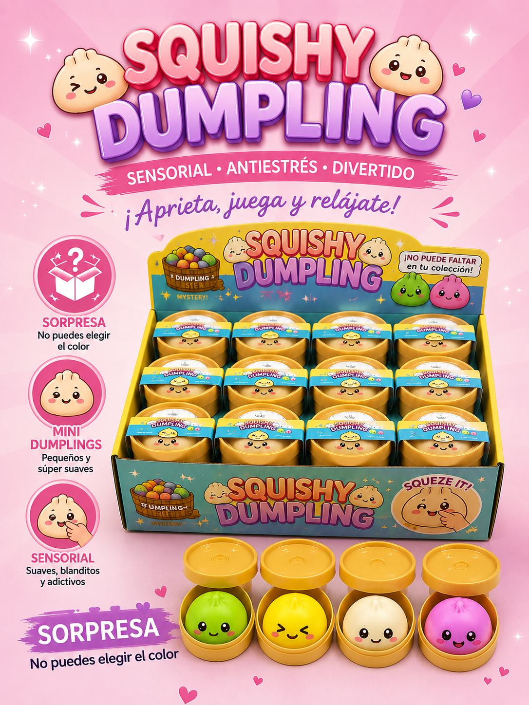 Squishy Dumpling Original® El antiestrés más tierno y adictivo