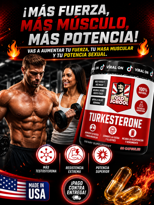 Turkesterone® 60 cápsulas- Potencia Natural para Crecer y Rendir al Máximo